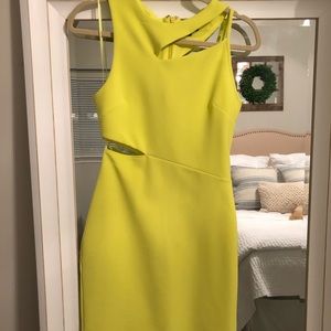 Lime Green/Highlighter Yellow cut out Topshop sz 6
